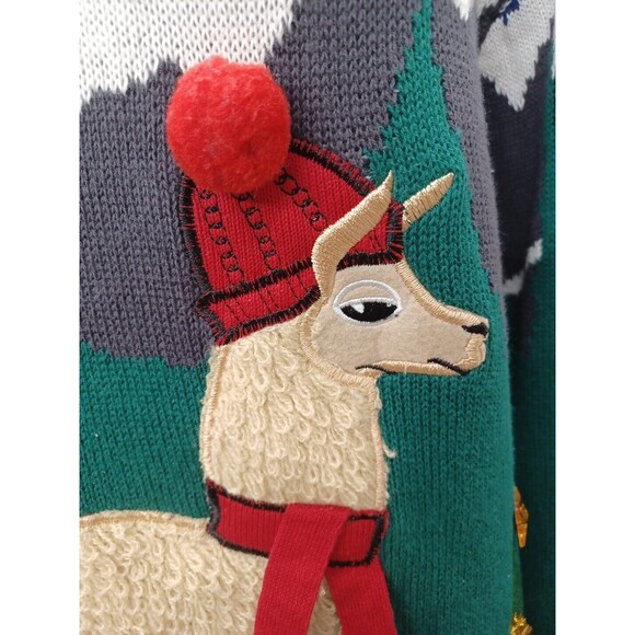 Women’s Ugly Llama Christmas Sweater by 33 Degrees 3XLB NWT - Picture 4 of 10